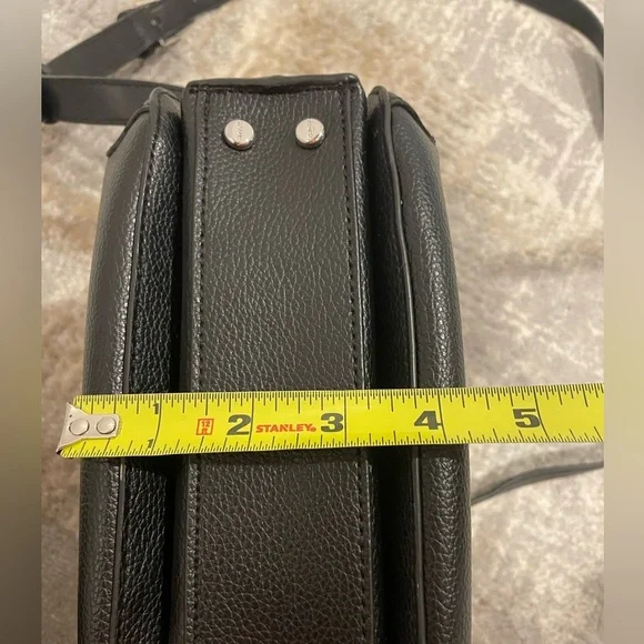 Calvin Klein Top Handle Small Crossbody Purse Handbag Black Bag - Picture 12 of 15